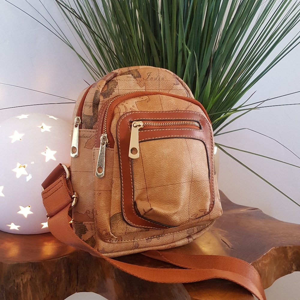 Adorable world map sling bag